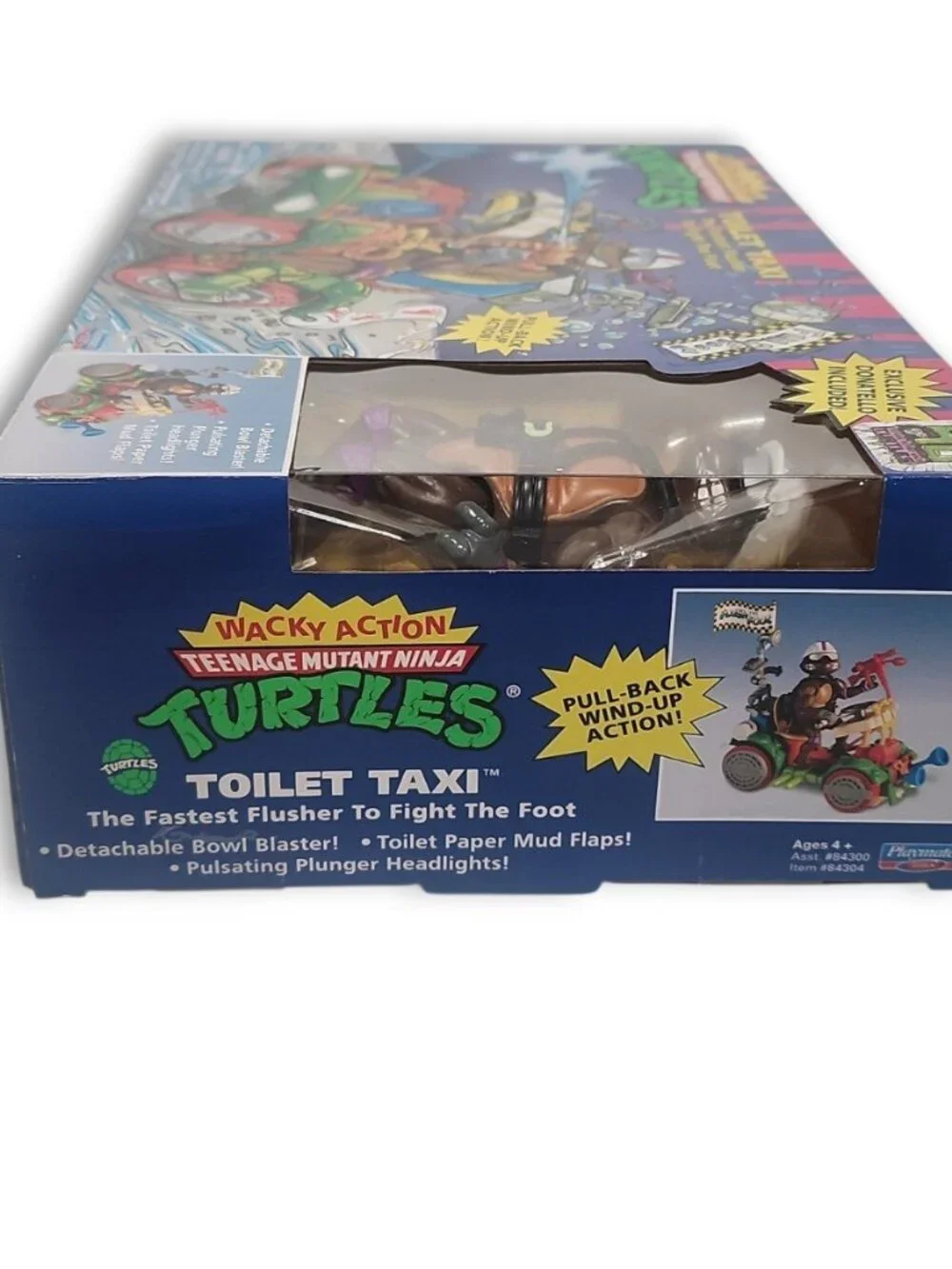 New 2024 Teenage Mutant Ninja Turtles Toilet Taxi Vehicle w/ Donatello Figure